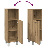 Bathroom Cabinet Artisan Oak 30x30x95 cm Engineered Wood 856138