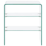 Coffee Table 50x40x56 cm Tempered Glass 284727