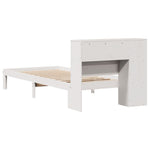 Bookcase Bed without Mattress White 75x190 cm Small Single Solid Wood Pine 3322535