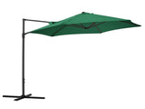2.5M Garden Cantilever Parasol, Offset Roma Patio Umbrella Hanging Sun Shade Canopy Shelter with T3398P319941