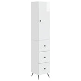 Cabinet Set 2 pcs High Gloss White 34.5 x 34.5 x 90 cm 3416893