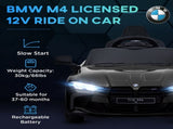12V BMW Licensed Kids Car, with Easy Transport, Remote Control, Suspension, Music, Horn, LED Lights, T3398P554103