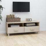 TV Cabinet HAMAR Honey Brown 106x40x40 cm Solid Wood Pine 340468