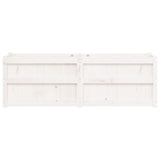 Garden Planter White 150x50x50 cm Solid Wood Pine 837485