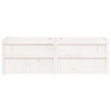 Garden Planter White 150x50x50 cm Solid Wood Pine 837485