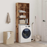 Washing Machine Cabinet Old Wood 64x24x190 cm 856643