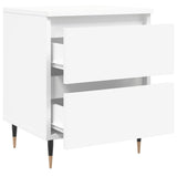 Bedside Cabinet White 40x35x50 cm Engineered Wood 826860
