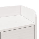 Bookcase Bed without Mattress White 150x200 cm King Size Solid Wood Pine 3323963