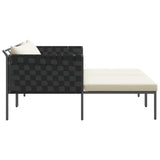 Sunbed Anthracite 153 x 115 x 69.5 cm Powder-Coated Steel 42004136