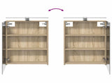 Bathroom Furniture Set 4 pcs Sonoma Oak 3407409