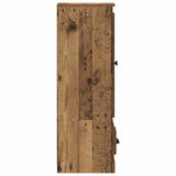 Highboard with Drawer 3 pcs Old Wood Engineered Wood 3402671