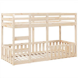 Bunk Bed 75x190 cm Solid Wood Pine 3308595