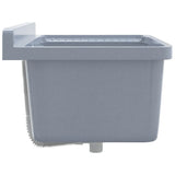 Sink Washbasin for Wall Mounting Grey 60x40x28 cm Resin 4002798