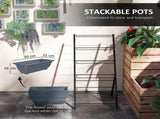 5-Tier Raised Garden Bed, Vertical Ladder Plant Stand with 5 Removable Boxes, Drainage Holes and T3398P377638