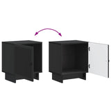 Bedside Cabinet 2 pcs Black 43 x 34.5 x 50 cm Engineered Wood 893878