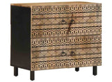 Sideboard 60x33.5x75 cm Solid Rough Wood Mango 4018654
