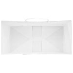 ZNTS Paper Bags 250 pcs with Handles White 21x11x36 cm 4101617