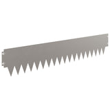 Lawn Edging 30 pcs 103 x 20 cm metal Rusty 8008286