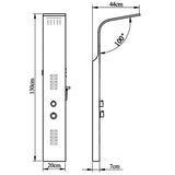 Shower Panel System Stainless Steel Curved 142370