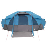Family Tent with Rainfly Water-resistant tunnel Blue 10-Person 42017464