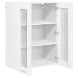 Hanging Cabinet with Door White 60 x 31 x 80 cm Engineered Wood 884314