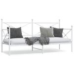Day Bed without Mattress White 80x200 cm Steel 4104680