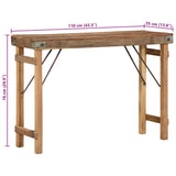 Console Table Brown 110 x 35 x 76 cm Solid Reclaim wood 4019617