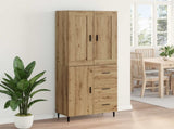 Highboard with Drawer 2 pcs Artisan Oak Engineered Wood 3415939