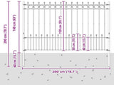 Spike Ring Fence HORST Black 42030109