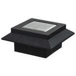 ZNTS Outdoor Solar Lamps 12 pcs LED Square 12 cm Black 277136