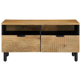 ZNTS Coffee Table Brown 80x54x40 cm Solid Wood Mango 4017733