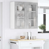 Hanging Cabinet Concrete Grey 80 x 31 x 80 cm Engineered Wood 884325