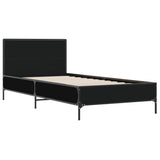 Bed Frame without Mattress Black 90x200 cm 845517