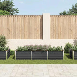 Garden Raised Bed Anthracite 240x80x45 cm Galvanised Steel 45727