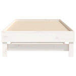 ZNTS Pull-out Day Bed without Mattress White 2x cm 823395