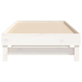 ZNTS Pull-out Day Bed without Mattress White 2x cm 823395