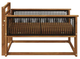 Outdoor Middle Sofa Solid Acacia Wood Natural 3438848