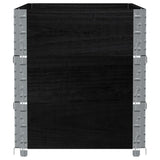 Garden Planter Black 100x50 cm Solid Wood Pine 3295428