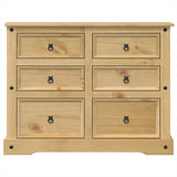 Chest of Drawers Corona 112x48x91 cm Solid Wood Pine 4005677