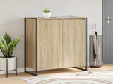 Shoe Cabinet with Door Sonoma 79 x 36 x 100 cm Engineered Wood 886463