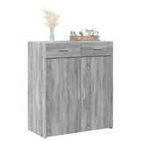 Sideboard Grey Sonoma 80x42.5x93 cm Engineered Wood 3281474