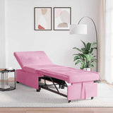 Sofa Bed Pink 194 x 50 x 82 cm Plywood 42008592