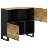 Sideboard with 2 Doors 80x33x75 cm Solid Wood Mango 352921