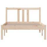 Bed Frame without Mattress Solid Wood 90x190 cm Single Single 814849