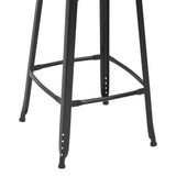 Bar Stools 4 pcs Black Steel 3054558