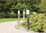 Bollard Lights with Outlet 3 pcs 80 cm Stainless Steel IP44 4006062