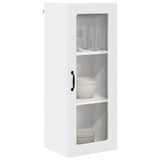 Wall Glass Cabinet PORTO White 40 x 31 x 100 cm Engineered Wood 885445