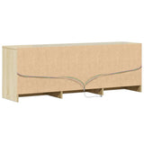 TV Cabinet with LED Sonoma Oak 140x34x50 cm Engineered Wood 3307921