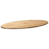 Table Top 100x50x2 cm Solid Wood Oak Oval 4009038