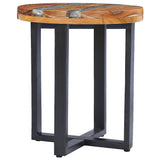Coffee Table 40x45 cm Solid Teak Wood and Polyresin 281652